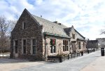 This building used to be the old NJT Princeton Station along University Place which was a bit closer to the main shopping area. Since the Princeton Station relocated to the location next to the Wawa, ridership has gone down a lot on the Dinky. There is a 